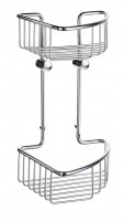Smedbo Sideline Basic Double Corner Soap Basket - Chrome (DK1021)