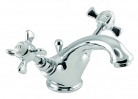 Vado Wentworth Mono Basin Mixer Deck Mounted With Pop-Up Waste - chrome (WEN-100-CP)