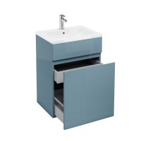 Britton - Aqua Cabinets 600mm Vanity unit With Drawers & Quattrocast basin - Ocean - D450 Range (D45O-Q6045)