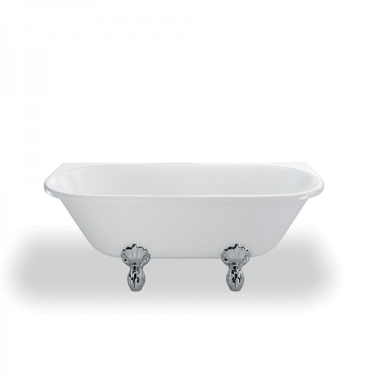 Clearwater Avantgarde - Back to Wall Traditional Bath - White - 1700mm (T12D)