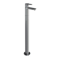 Britton Freestanding Crystal single lever bath filler - Inc Stand Pipe - Chrome (CTA5-W24)