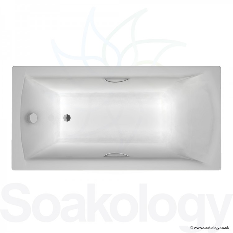 Carron Delta Bath 1400 x 700 x 410mm, TG Bathtubs | Carronite - White (23.5211)