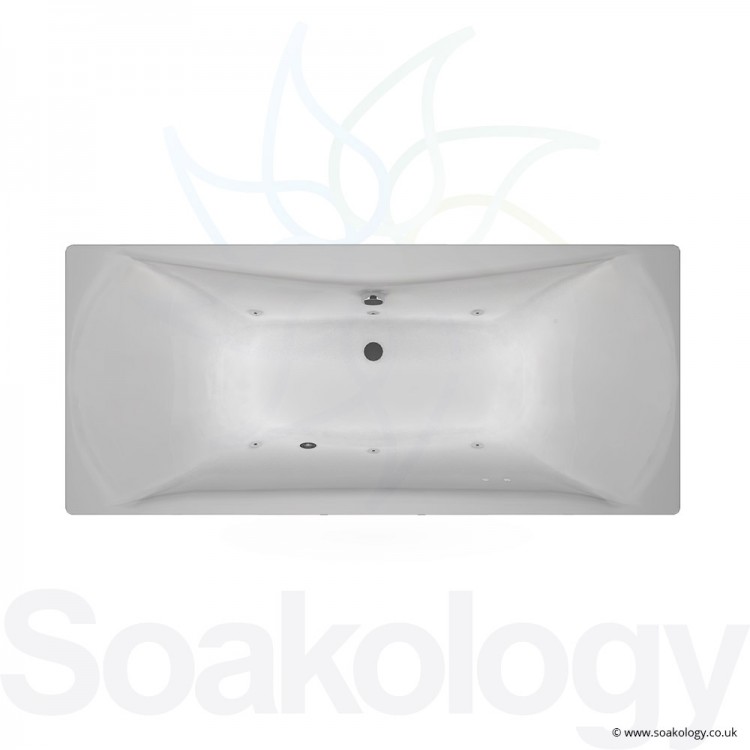 Carron Alpha Bath 1700 x 750mm, Bathtubs | Carronite - White/Chrome (19.141)