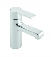 Vado Ion Mono Basin Mixer Smooth Bodied Single Lever Deck Mounted Without Clic-Clac Waste - chrome (ION-100SB-CP)