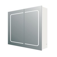 Manor Double Door LED Mirrored Wall Cabinet (21679)