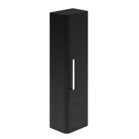 Esk Wall Mounted Tall Storage Cabinet Black (20668)