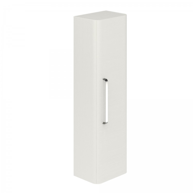 Esk Wall Mounted Tall Storage Cabinet White (20669)