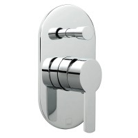 Vado Soho Concealed Shower Valve Single Lever Wall Mounted With Diverter - chrome (SOH-147A-CP)