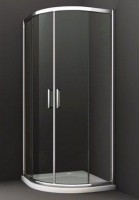 Merlyn Series 8, 2 Door Quad 800mm - Chrome/Clear Glass (M83211)