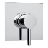 Vado Zoo Back Plate Axio:Therm Thermostatic Shower Valve - chrome (ZOO-145TSQ-CP)