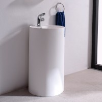 Ice 450mm S-Cast Solid Surface Freestanding Wash Basin (SK14032)