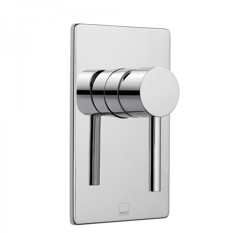Vado Zoo Back Plate Concealed Manual Shower Valve - chrome (ZOO-145ASQ-CP)