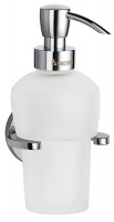 Smedbo Loft Wall Mounted Holder with Glass Soap Dispenser - Polished Chrome (LK369)