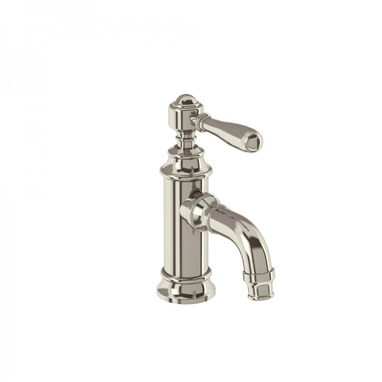 Arcade Mini Single Lever Basin Mixer without Pop Up Waste - Nickel (ARC35-NKL-ARC67-NKL)