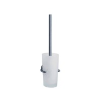 Smedbo Loft Wall Mounted Toilet Brush With Container - Brushed Chrome (LS333)
