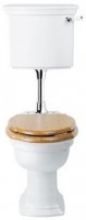 Westminster Low Level Cistern & Fittings. White/Gold (ZWMLC01000I)