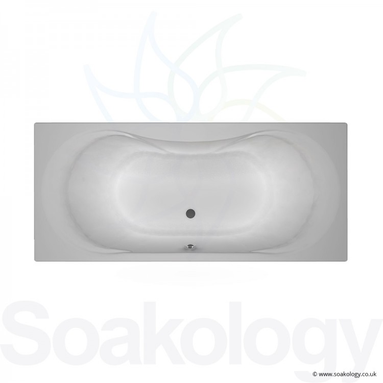 Carron Arc Duo Bath 1800 x 800 x 430mm, Bathtubs | Carronite - White (23.5631)