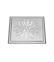 Smedbo Outline Floor Grating Crown - Brushed Stainless Steel (FS504)