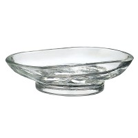 Smedbo Xtra Spare Clear Glass Soap Dish - Clear Glass (V248G)