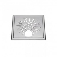 Smedbo Outline Floor Grating Crown for Tub - Brushed Stainless Steel (FS505)