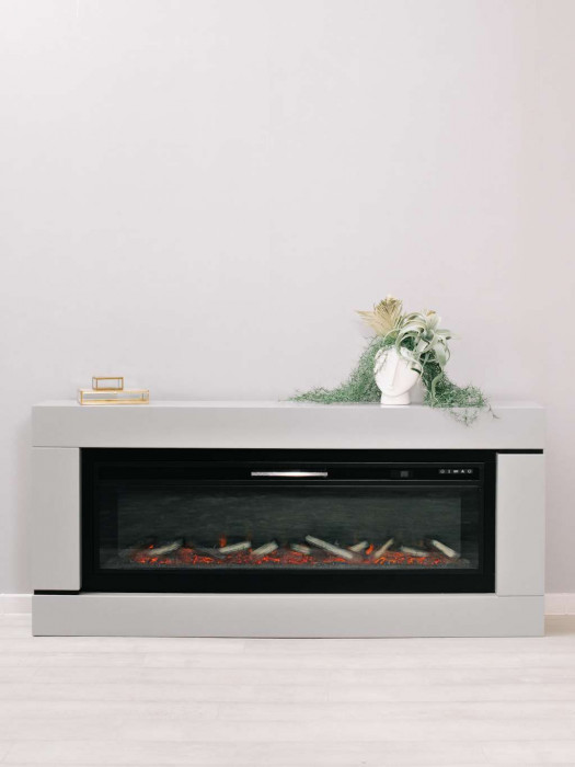 Электрокамин Lazio 60 с очагом Vision 60 LED с очагом Vision 60 LOG