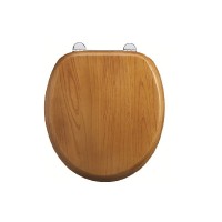 Bar Hinge Toilet Seat - Golden Oak (S11)