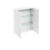 Britton - Aqua Cabinets 600mm wall hung bathroom cupboard - White (C20W)