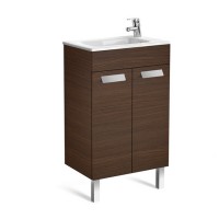 Roca Debba Compact Basin and Furniture 2 Soft-Close Doors 500mm- Textured Wenge (855900154)