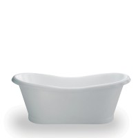 Clearwater Boat 180cm - Large Traditional Soaking Bathtub - White (T6C)