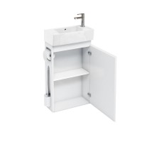 Britton - Aqua Cabinets 250mm All-in-One Vanity unit - White - Compact Range (R50W-CR-1731)