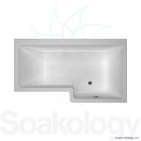 Carron Quantum Shower Bath 1500 x 700 x 420mm RH, Bathtubs | Carronite - White (23.5891R)