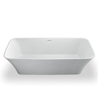 Clearwater Palermo 1790mm - Large Freestanding Bath - Natural white stone (N5C)
