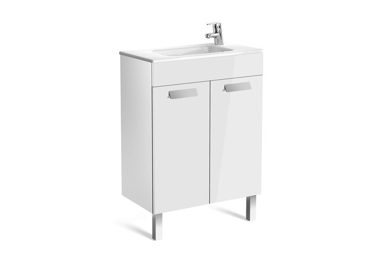 Roca Debba Compact Basin and Furniture 2 Soft-Close Doors 600mm- Gloss White (855901806)