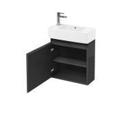 Britton - Aqua Cabinets 250mm Cloakroom Vanity unit - Anthracite Grey - Compact Range (R10G-CR-1730)