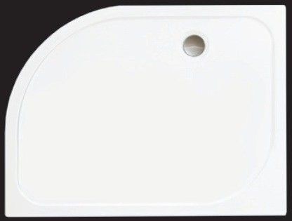 Merlyn MStone Offset Quad Shower Tray 1000 x 800 RH - White (D108QR)