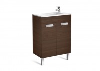 Roca Debba Compact Basin and Furniture 2 Soft-Close Doors 600mm- Textured Wenge (855901154)