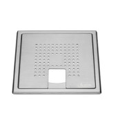 Smedbo Outline Floor Grating Square for Tub - Brushed Stainless Steel (FS503)