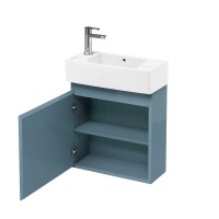 Britton - Aqua Cabinets 250mm Cloakroom Vanity unit - Ocean - Compact Range (R10O-CR-1730)