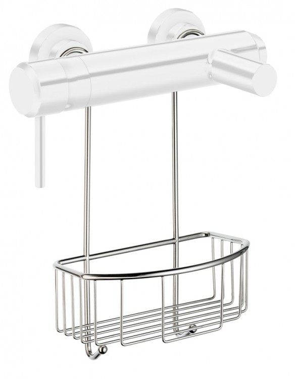 Smedbo Sideline Soap Basket for Shower Mixer - Polished Chrome - 360x217x134 mm (DK1048)