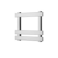 Octagon 350 x 400 - Wall Hung Heated Towel Rail - Stainless Steel (RXOC-0350400-SS)