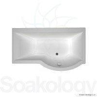 Carron Urban Shower Bath 1500 x 750/900mm RH Bathtubs | Carronite - White (23.2018R)