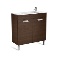 Roca Debba Compact Basin and Furniture 2 Soft-Close Doors 800mm- Textured Wenge (855903154)