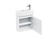 Britton - Aqua Cabinets 250mm Cloakroom Vanity unit - White - Compact Range (R10W-CR-1731)