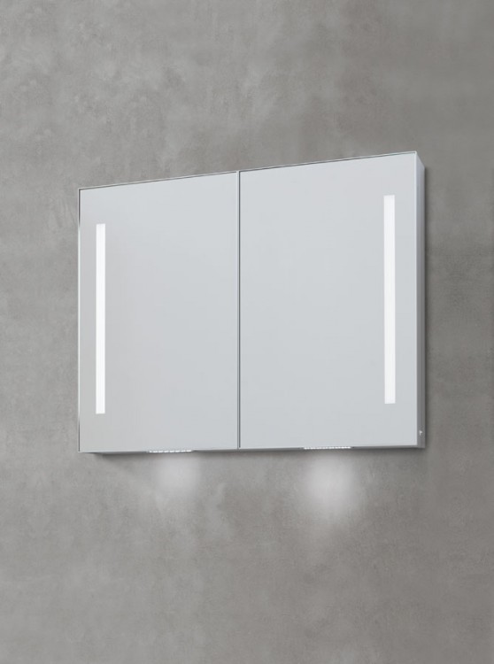 Space Cabinet Double Door Demister LED - 70x90cm (CL2-709012-301-D)