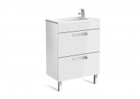 Roca Debba Compact Basin and Furniture 2 Soft-Close Drawers 600mm- Gloss White (855905806)