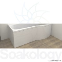 Carron Delta Shower Bath Front Panel 1700mm, Panels & Accessories | Carronite - White (23.1701)