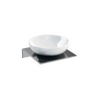 Britton Stainless steel shelf - Single hole with Ceramic Soap Dish (BR4-1)
