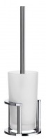 Smedbo Outline Freestanding Toilet Brush With Container - Two bar - Chrome (FK101)
