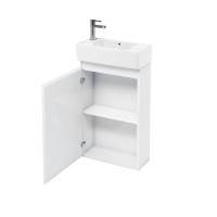 Britton - Aqua Cabinets 250mm Floorstanding Vanity unit - White - Compact Range (R20W-CR-1730)