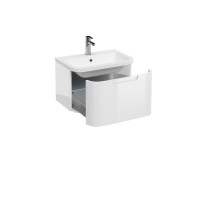 Britton - Aqua Cabinets 600mm Vanity Unit - wall hung - Compact - White (CM3W-Q6040)